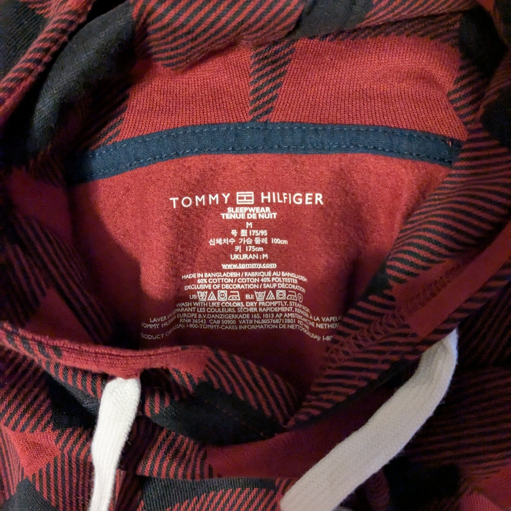 Tommy Hilfiger Red and Black Lightweight Jacket
